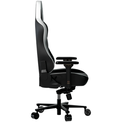 Fotel gamingowy ergonomiczny czarno biały Lorgar Base 311