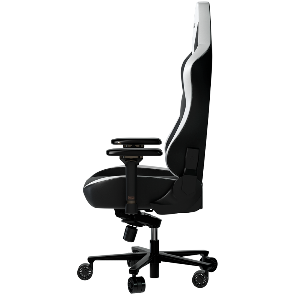 Fotel gamingowy ergonomiczny czarno biały Lorgar Base 311