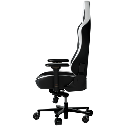 Fotel gamingowy ergonomiczny czarno biały Lorgar Base 311