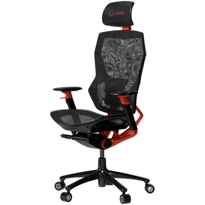 Fotel gamingowy ergonomiczny Grace 855 czarno czerwony Lorgar 855