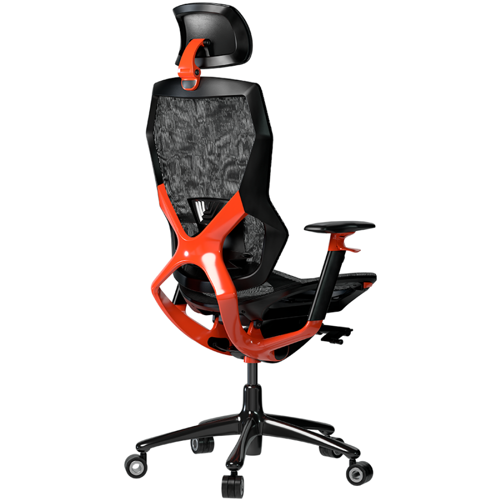 Fotel gamingowy ergonomiczny Grace 855 czarno czerwony Lorgar 855