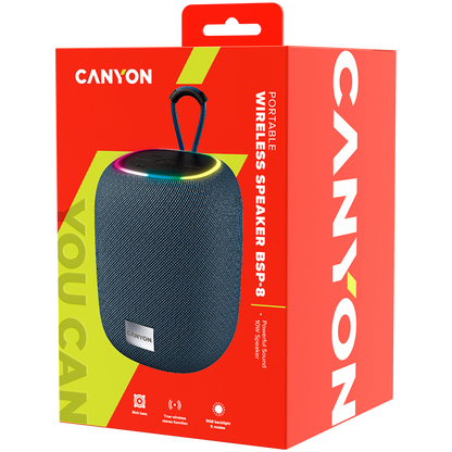 Głośnik Bluetooth 10W przenośny Canyon BSP-8 szary