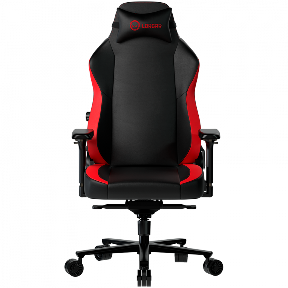 Fotel gamingowy ergonomiczny czarno czerwony Lorgar 533