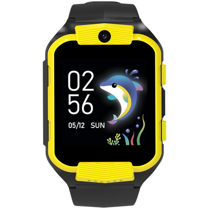 Smartwatch 4G für Kinder mit Kamera und Musik Canyon KW 41 Gelb Schwarz