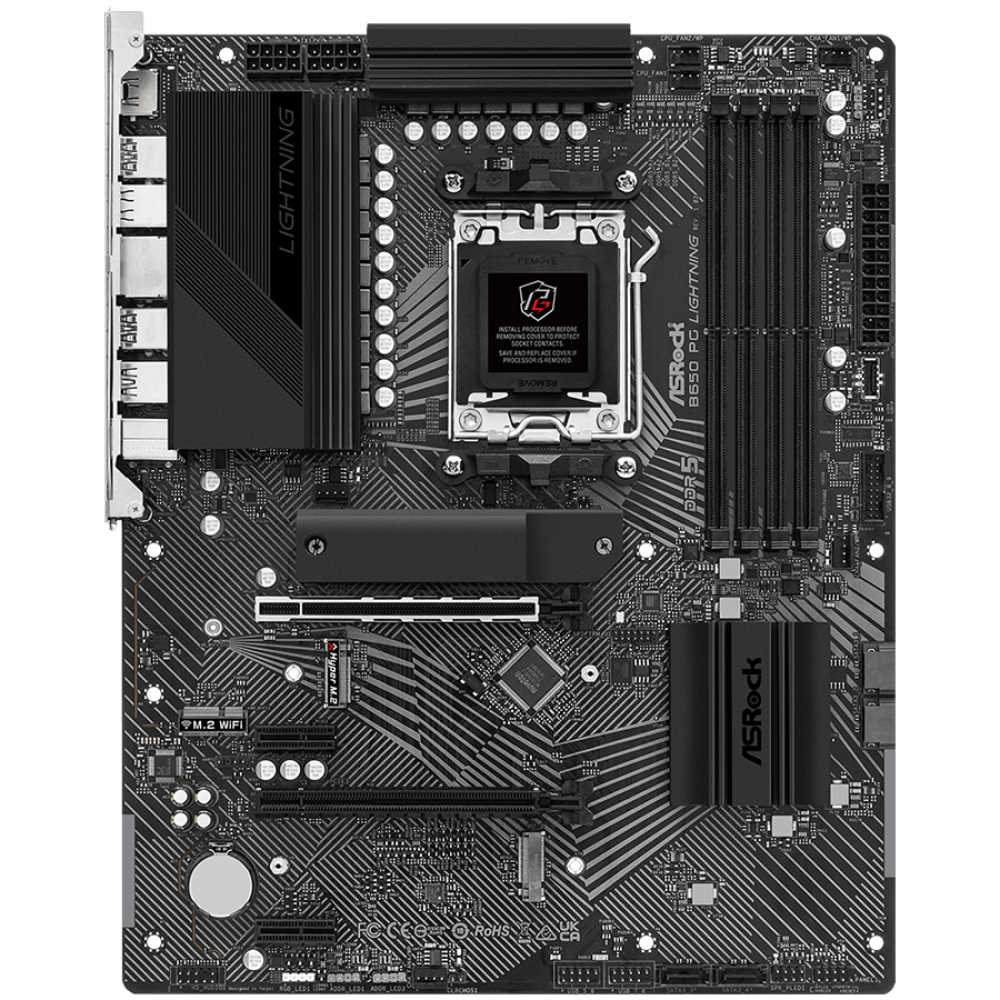 ASROCK B650 PG Lightning Mainboard für AMD Ryzen 7000 DDR5 6400 MHz ATX