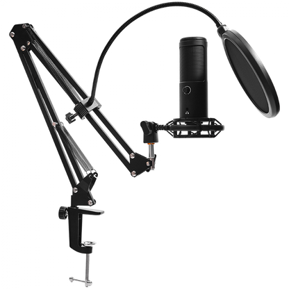 USB-Gaming-Mikrofon Lorgar Voicer 931 schwarz mit Ständer