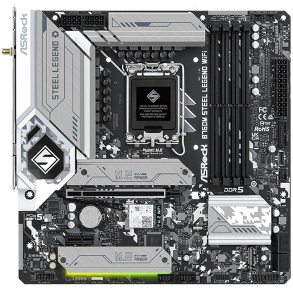 ASROCK B760M Steel Legend WiFi Micro ATX DDR5 4800 MHz Motherboard