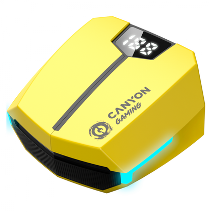 Słuchawki douszne bezprzewodowe Bluetooth Canyon GTWS 2 żółte