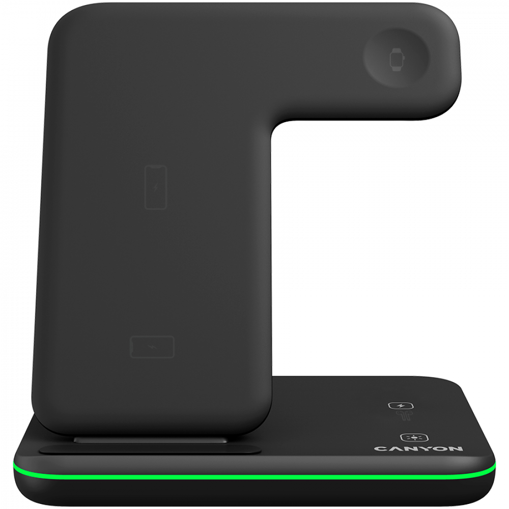 Wireless Charger 15W 3-in-1 Canyon WS-303 Black