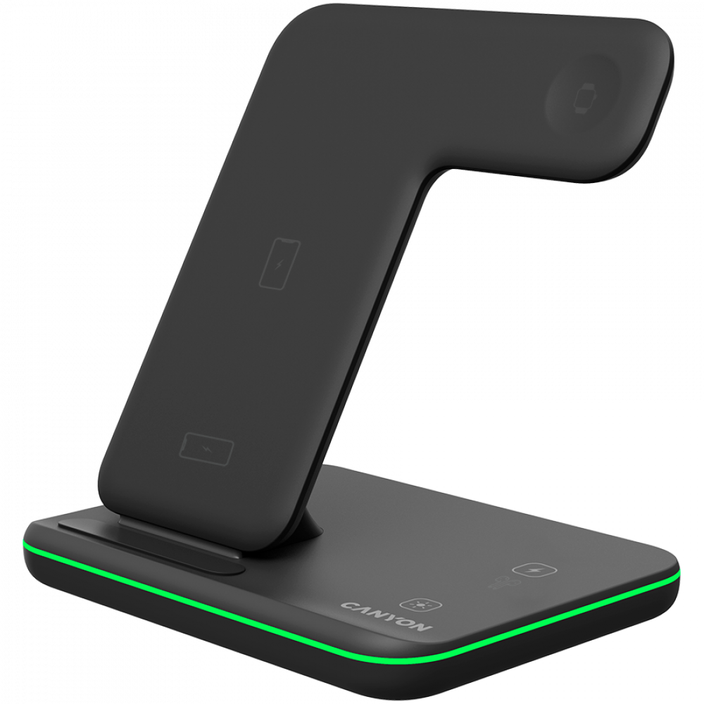 Wireless Charger 15W 3-in-1 Canyon WS-303 Black
