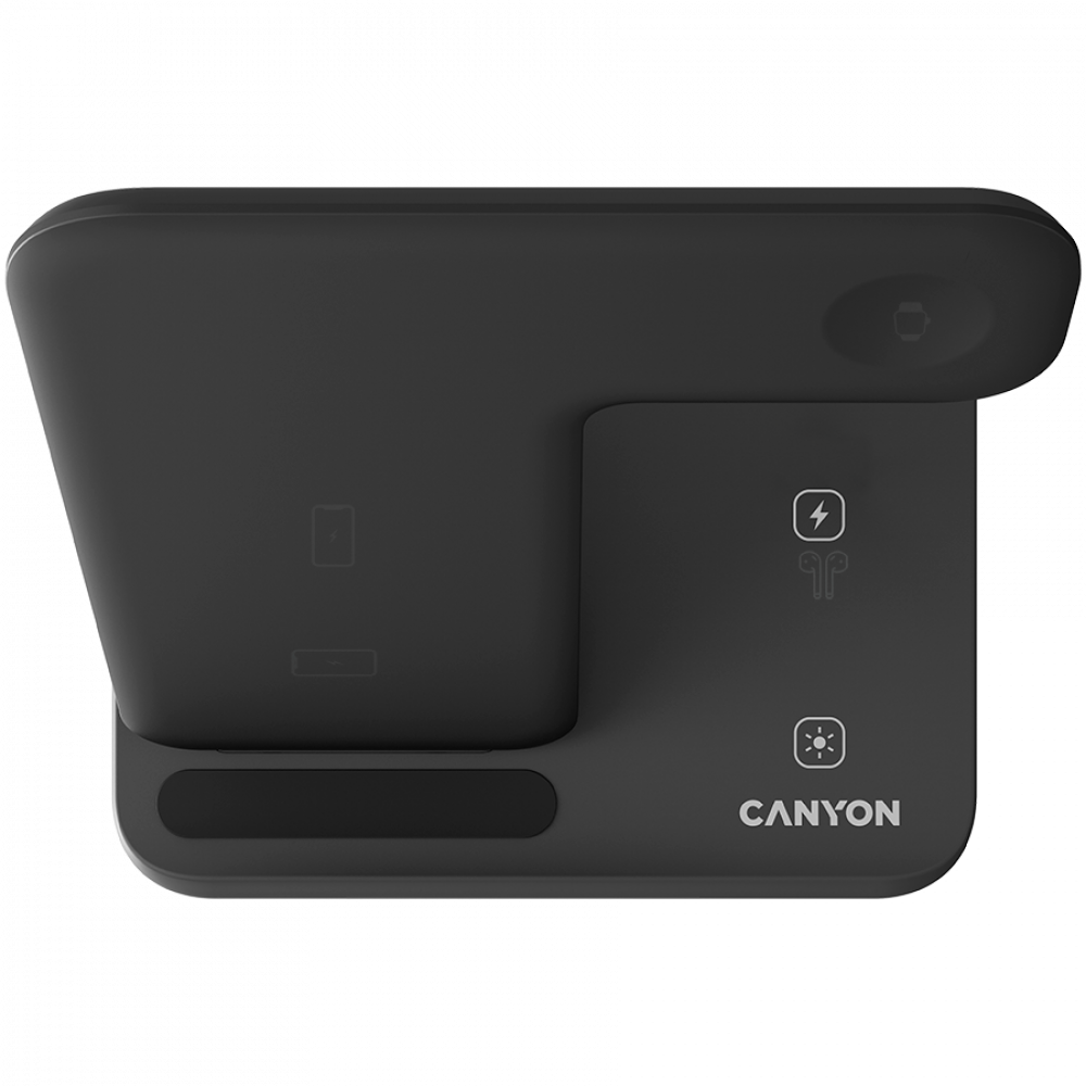 Wireless Charger 15W 3-in-1 Canyon WS-303 Black
