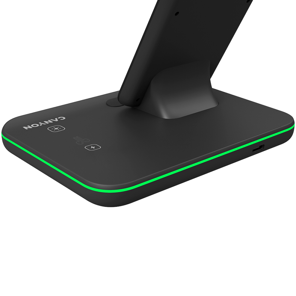 Wireless Charger 15W 3-in-1 Canyon WS-303 Black