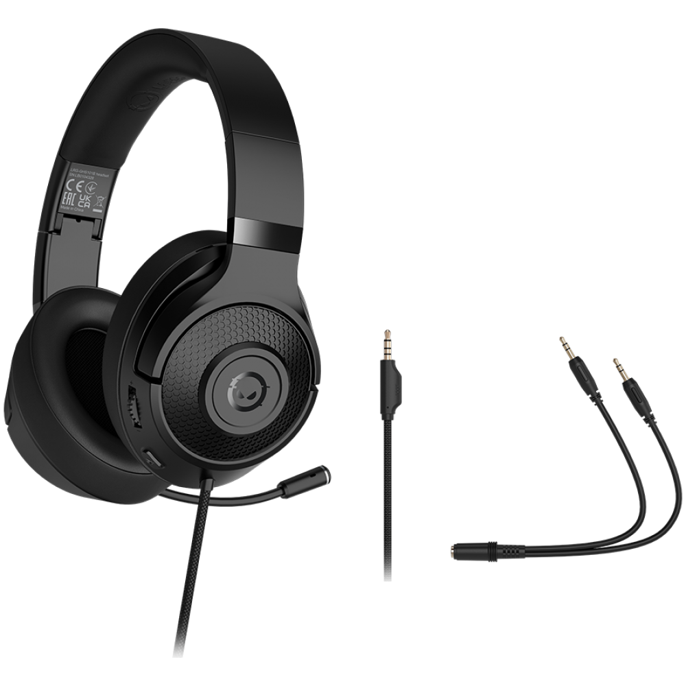 Lorgar Noah 101 Portable Gaming Headset, Schwarz
