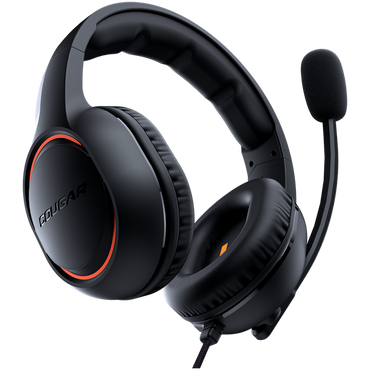 Słuchawki gamingowe COUGAR HX330 z noise cancelling pomarańczowe