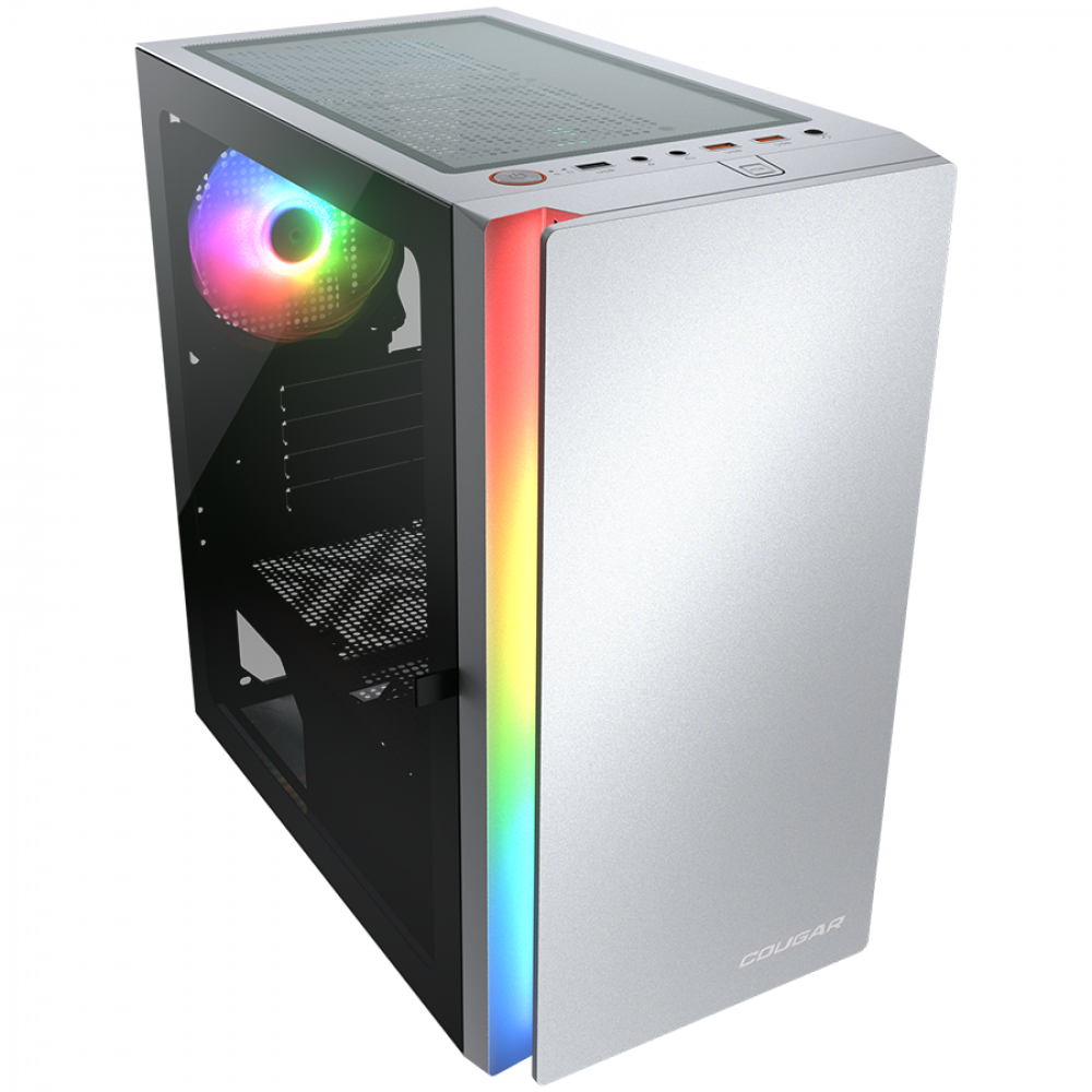 COUGAR Purity RGB Mini-Tower PC-Gehäuse weiß