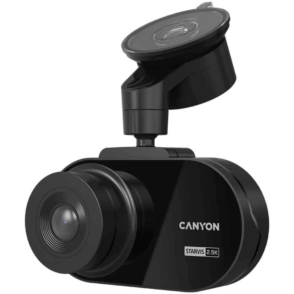 Wideorejestrator DVR 2.5K 1440p Wi-Fi Canyon DVR25 czarny