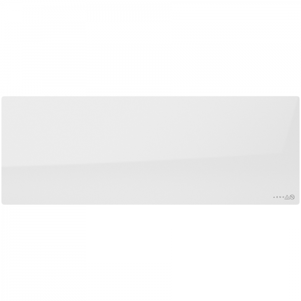 Szklany grzejnik elektryczny slim 1 cm na podczerwień 700W Aeno Smart biały