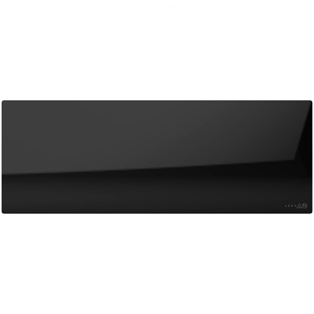 Schlanker elektrischer Glasheizkörper 1 cm Infrarot 700W Aeno Smart schwarz