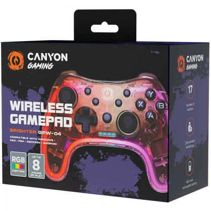 Canyon GPW 04 kabelloser Controller mit Dongle transparent