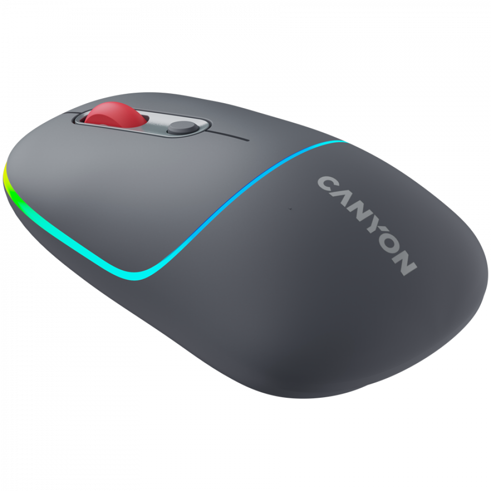 Mysz bezprzewodowa 2w1 RGB Canyon MW 22 szara