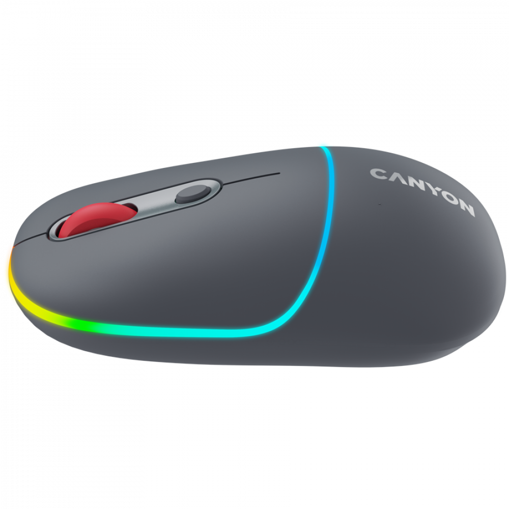 Mysz bezprzewodowa 2w1 RGB Canyon MW 22 szara