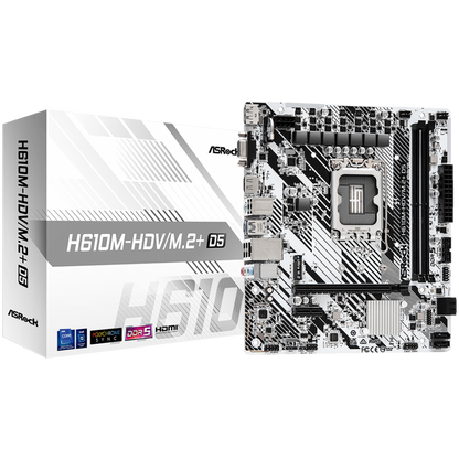 Mainboard ASROCK H610M HDV/M.2+ D5 Micro ATX DDR5 4800 MHz