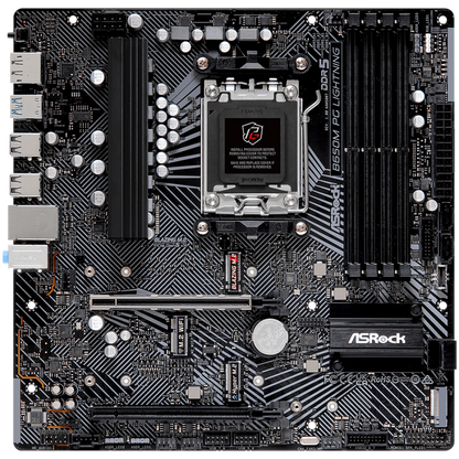 ASROCK B650M PG Lightning AMD B650 Micro ATX 7200 MHz Mainboard