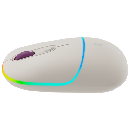 Kabellose 2-in-1-RGB-Ergonomie-Maus Canyon MW-22 beige