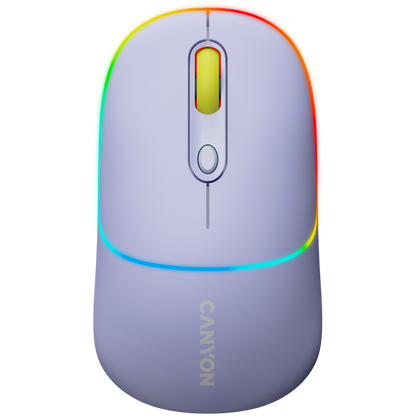 Drahtlose 2-in-1-RGB-Maus Canyon MW 22 lila