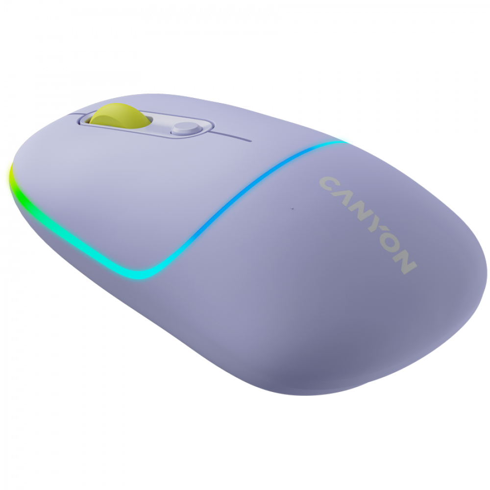 Drahtlose 2-in-1-RGB-Maus Canyon MW 22 lila