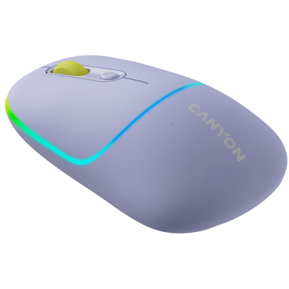 Drahtlose 2-in-1-RGB-Maus Canyon MW 22 lila