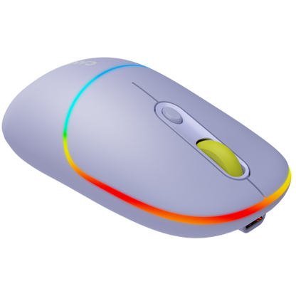 Drahtlose 2-in-1-RGB-Maus Canyon MW 22 lila