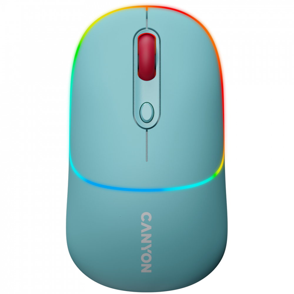 Mysz bezprzewodowa 2w1 RGB Canyon MW 22 niebieska