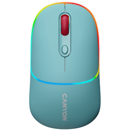Mysz bezprzewodowa 2w1 RGB Canyon MW 22 niebieska