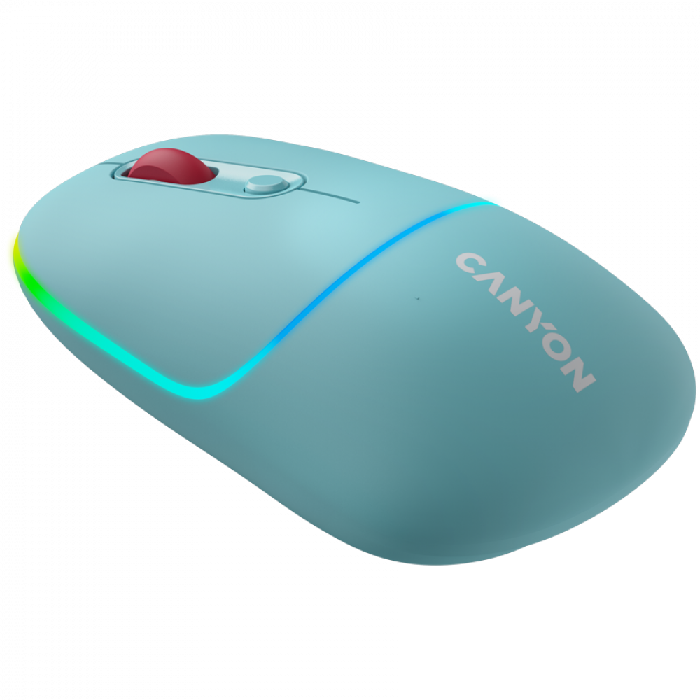 Mysz bezprzewodowa 2w1 RGB Canyon MW 22 niebieska