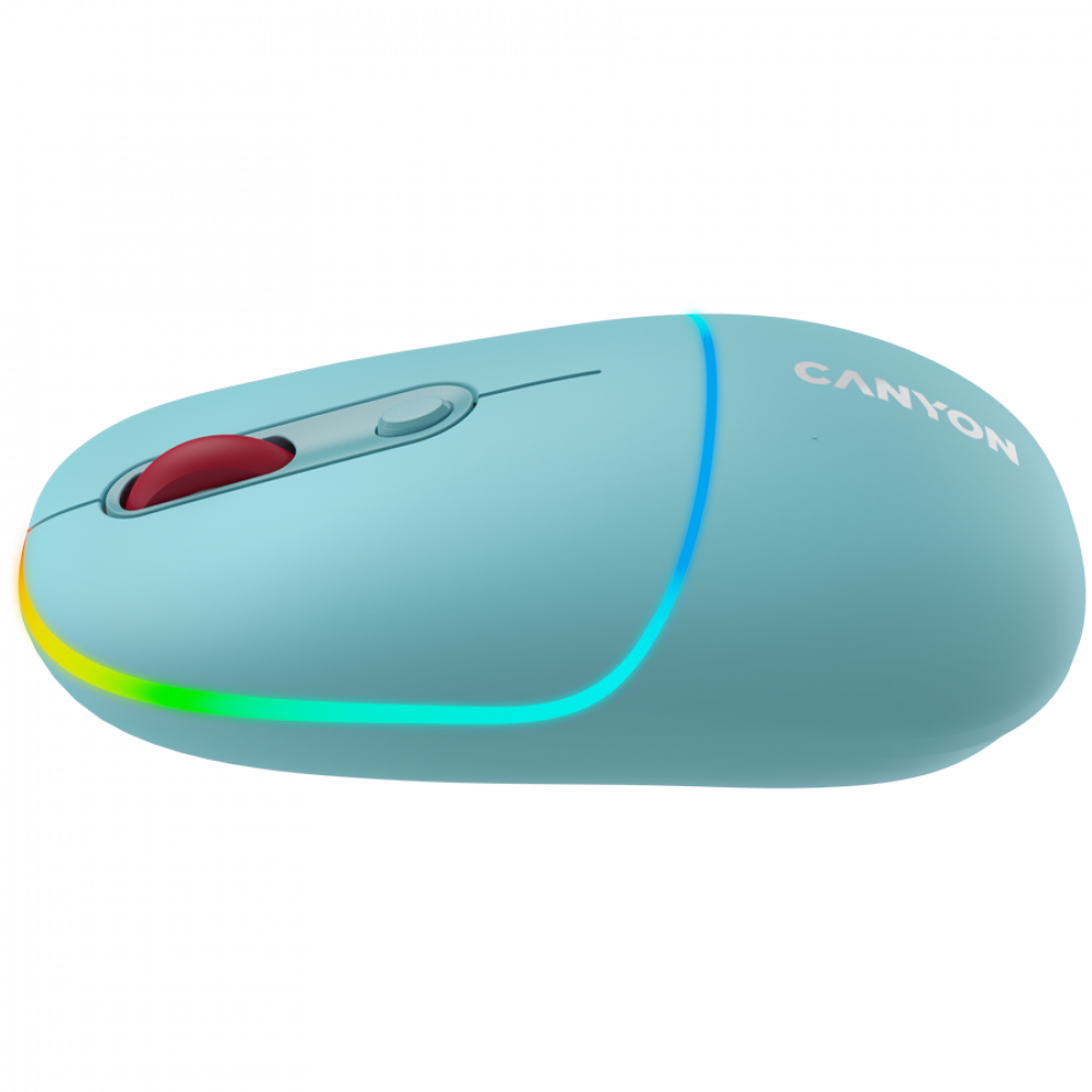 Mysz bezprzewodowa 2w1 RGB Canyon MW 22 niebieska