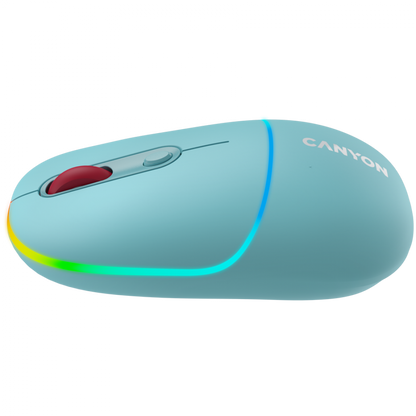 Mysz bezprzewodowa 2w1 RGB Canyon MW 22 niebieska
