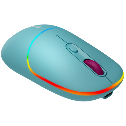 Mysz bezprzewodowa 2w1 RGB Canyon MW 22 niebieska