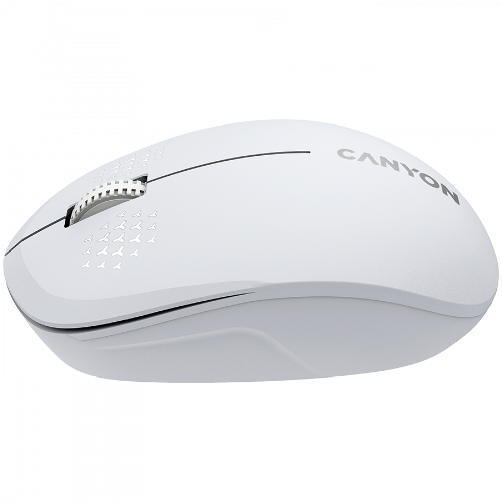Canyon MW-04 Wireless Ambidextrous Bluetooth Mouse, white