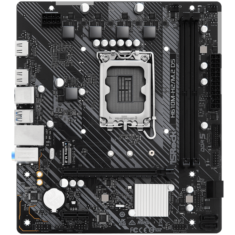 ASROCK H610M H2/M.2 D5 Micro ATX DDR5 4800MHz Mainboard