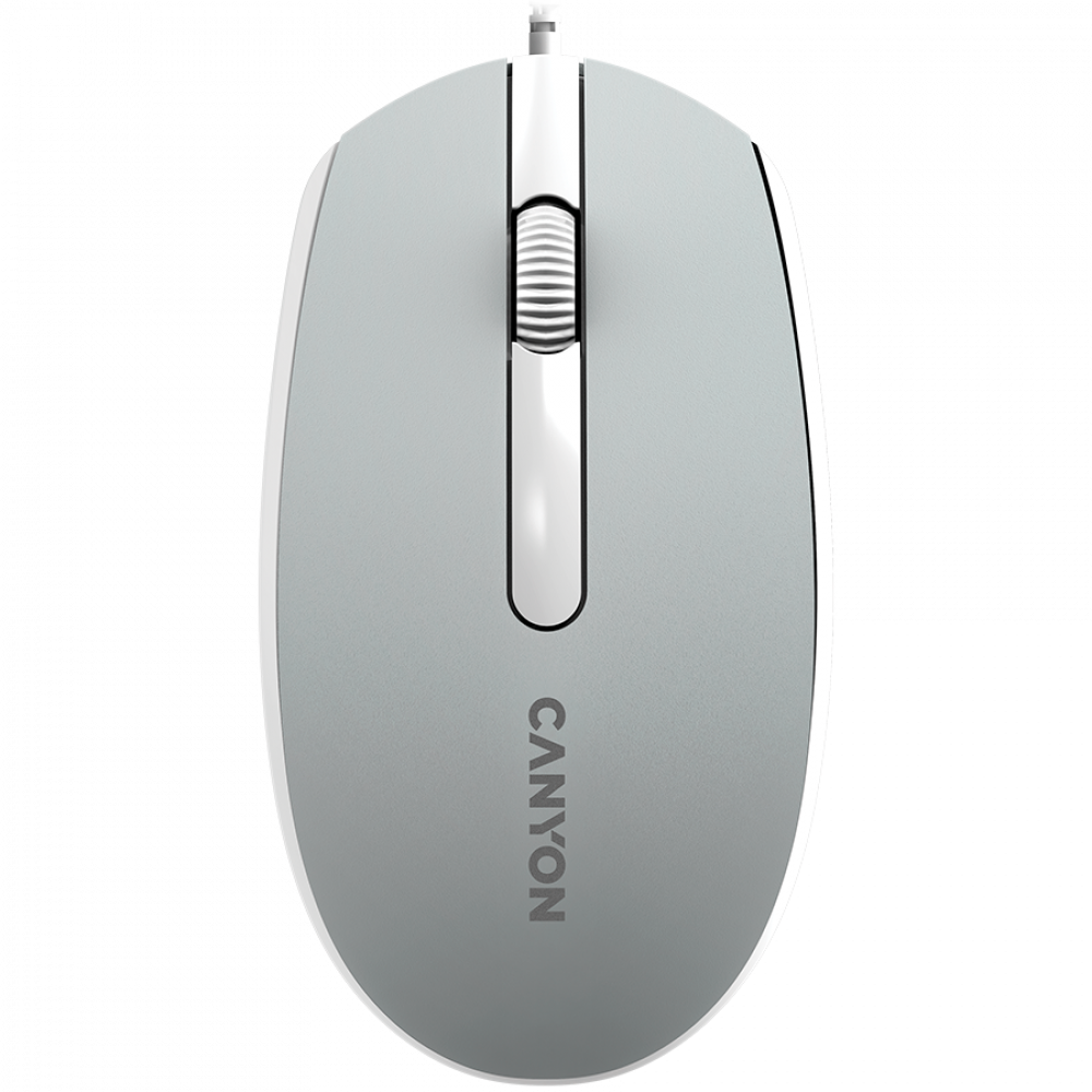 Ergonomische kabelgebundene Maus Canyon M-10 dunkelgrau