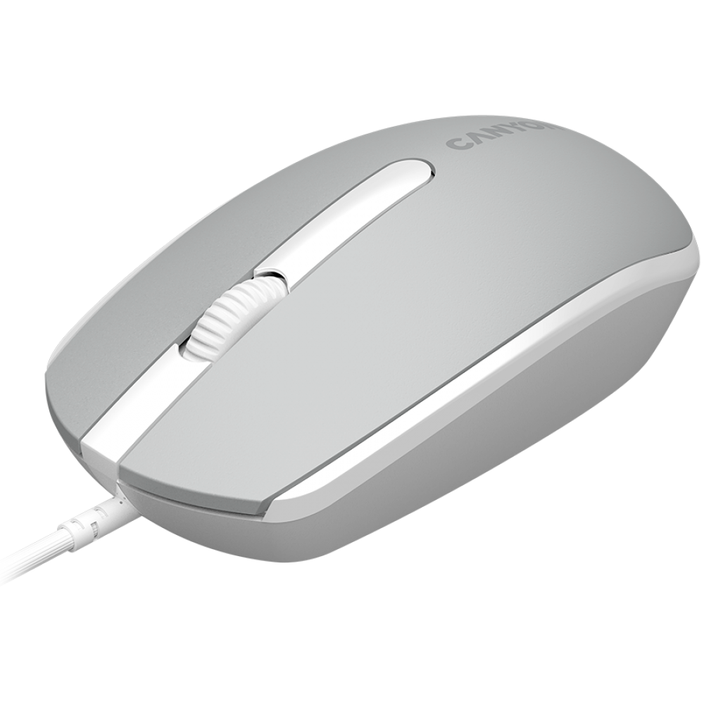 Ergonomische kabelgebundene Maus Canyon M-10 dunkelgrau