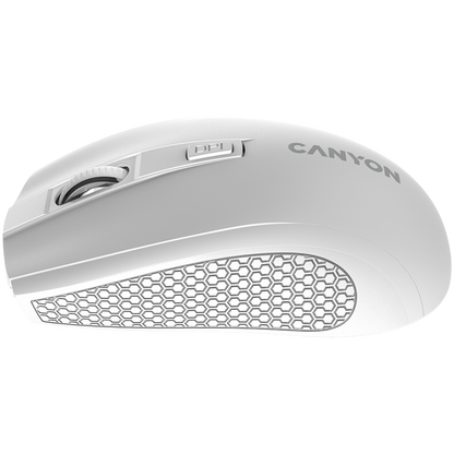 Mysz bezprzewodowa 2.4GHz ergonomiczna Canyon MW 7 biała