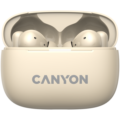 Słuchawki dokanałowe OnGo 10 ANC ENC bezprzewodowe beżowe