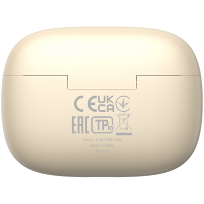 Słuchawki dokanałowe OnGo 10 ANC ENC bezprzewodowe beżowe