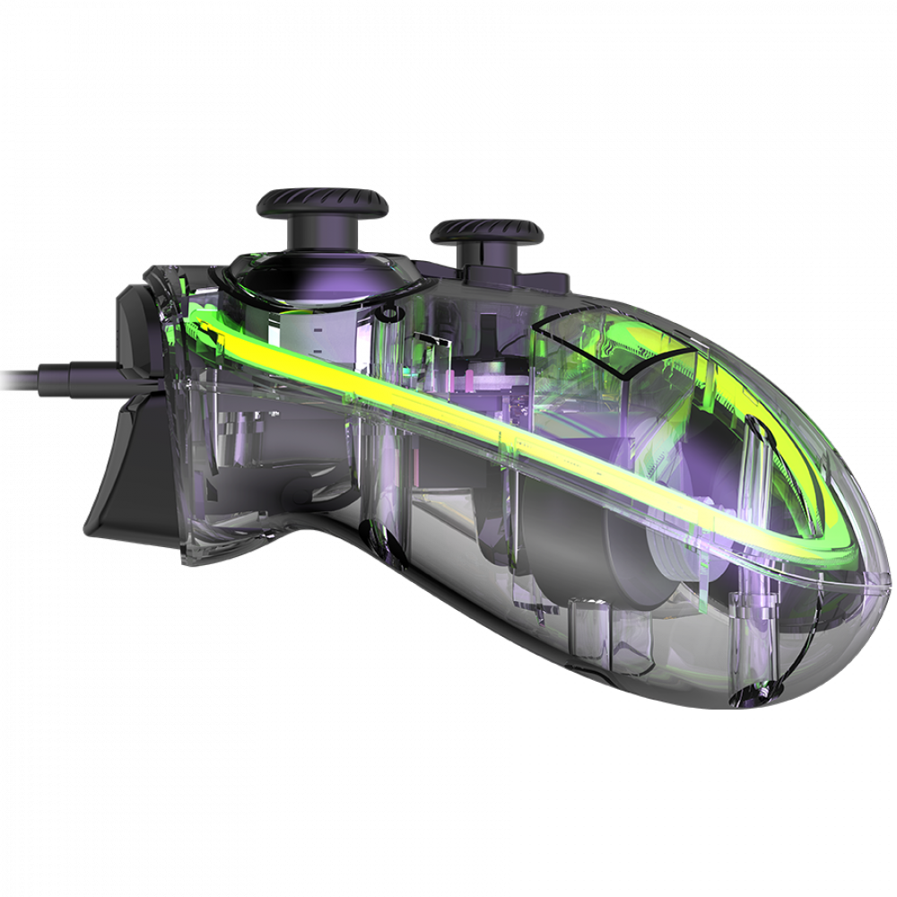 Kontroler bezprzewodowy Bluetooth z donglem Canyon GPW-02 transparentny
