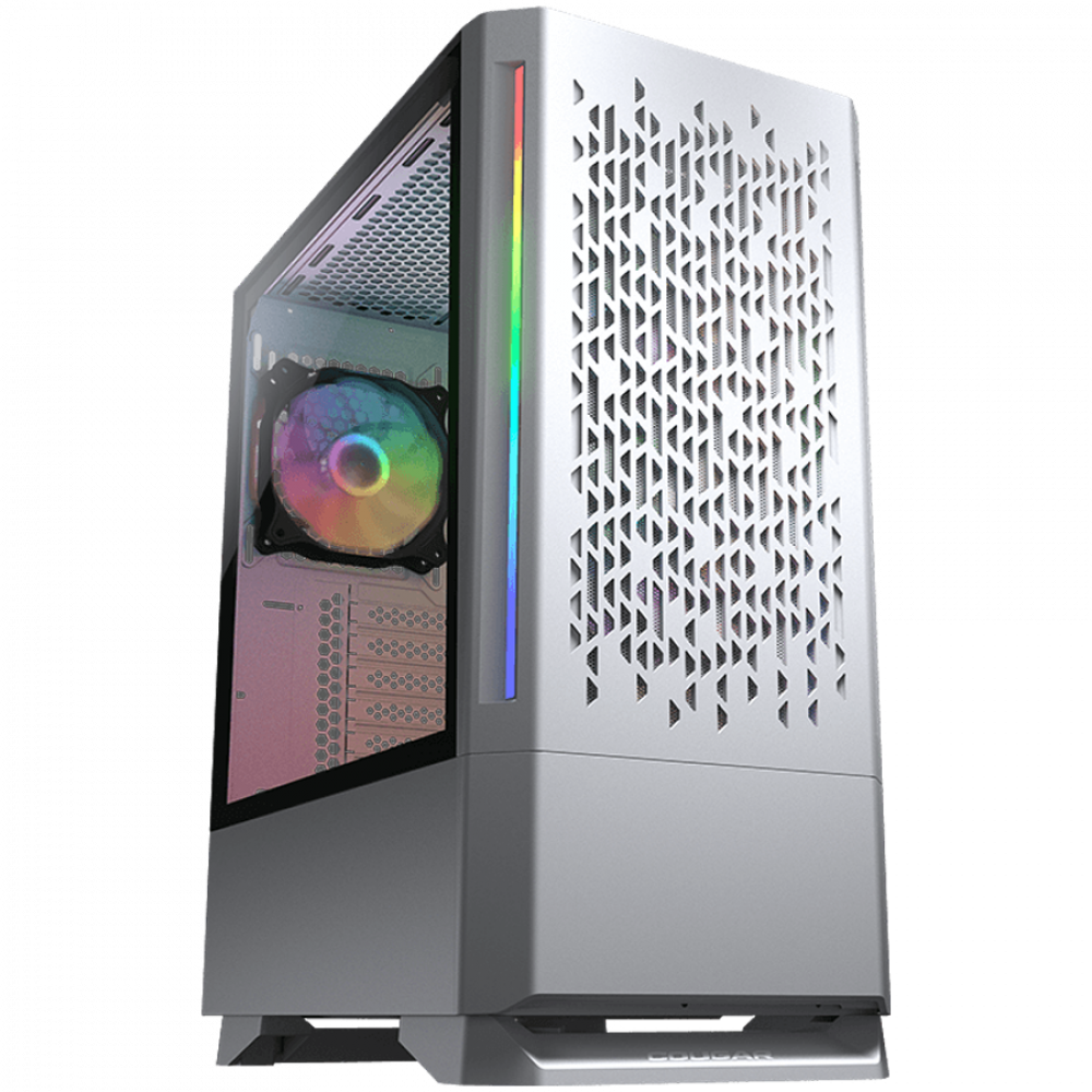COUGAR MX430 Obudowa Midi Tower z 3 wentylatorami ARGB, Biała