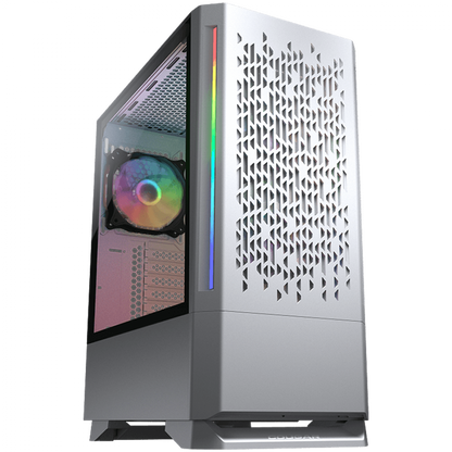 COUGAR MX430 Obudowa Midi Tower z 3 wentylatorami ARGB, Biała