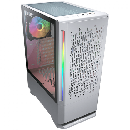 COUGAR MX430 Obudowa Midi Tower z 3 wentylatorami ARGB, Biała