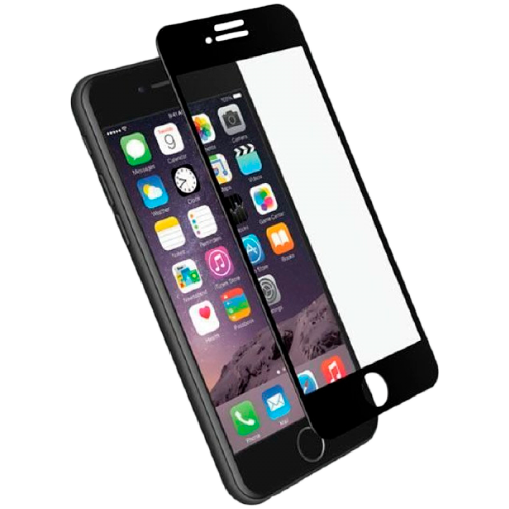 Displayschutz gehärtetes Glas CYGNETT für iPhone 7 schwarz